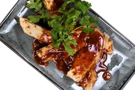 Баклажаны в красном соусе