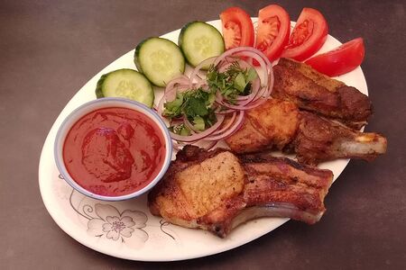 Шашлык из свиной корейки