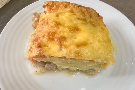 Мясо по-французски с ананасами