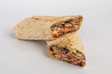 Мини-шаурма с говядиной