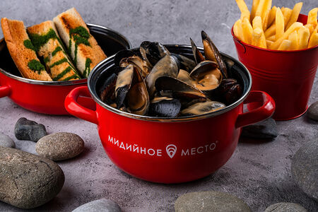 Мидии в соусе том-ям С собой