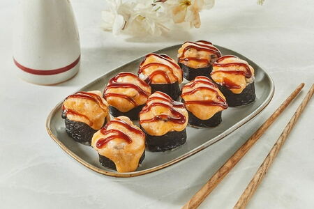 БигРолл Запеченный маки мидии