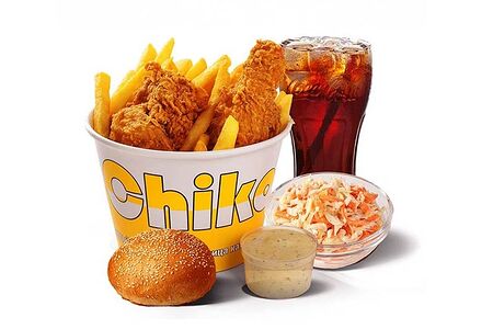 Комбо №2 с одним кусочком курицы в панировке