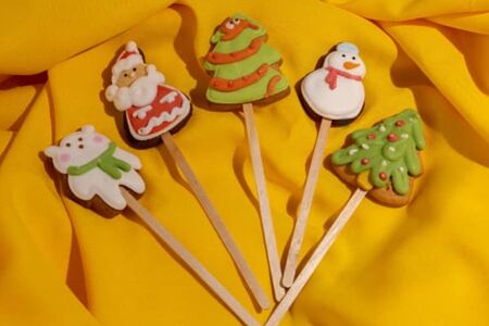 Печенье на палочке Новогодний Микс