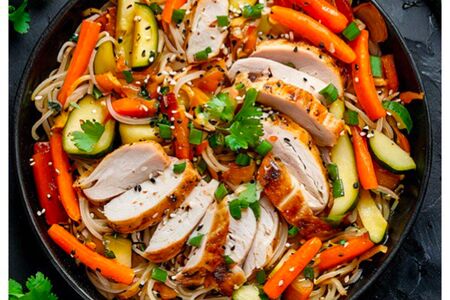 Wok с курицей