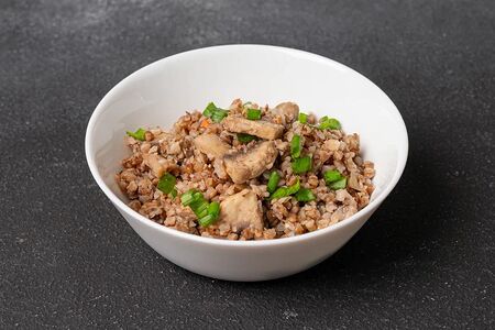 Гречка с шампиньонами 