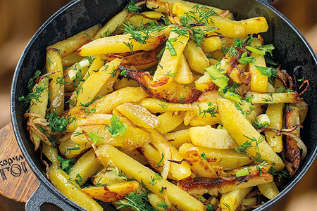 Сковорода жареной картошки