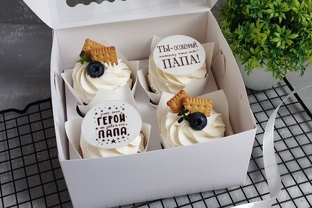 Капкейки для папы, мужа на день отца, день рождения 