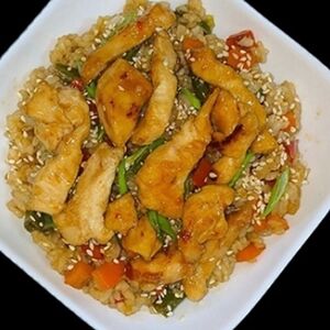 Теппан с курицей