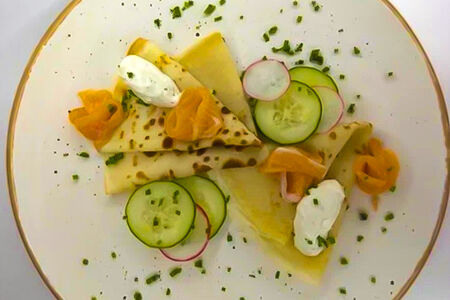 Блины с форелью 