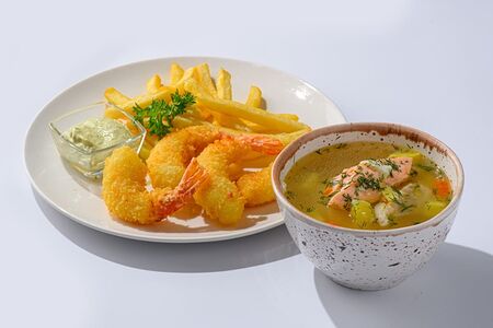 Хрустящая креветка ланч