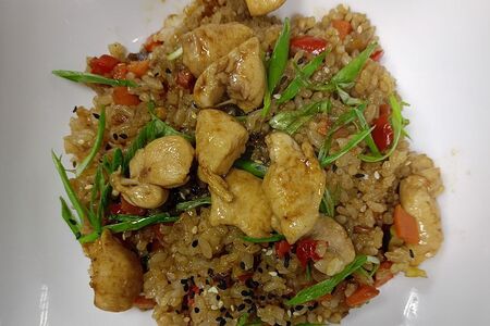 Рис чесночный с курицей