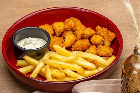 Куриные стрипсы и фри