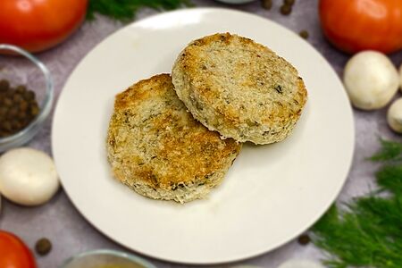 Рубленая котлета с зеленью