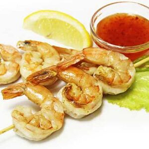 Креветки на гриле