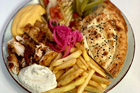 Шаурма в тарелке