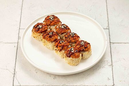 Горячий ролл с креветкой