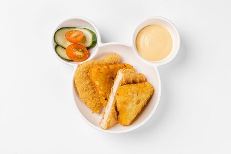 Картофельный драник с куриной котлетой