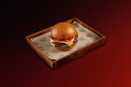 Чизбургер с мраморной говядиной