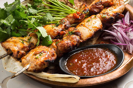 Шашлык из куриного бедра