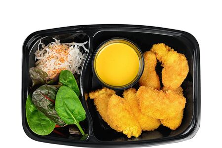 Креветки темпура с соусом пряный