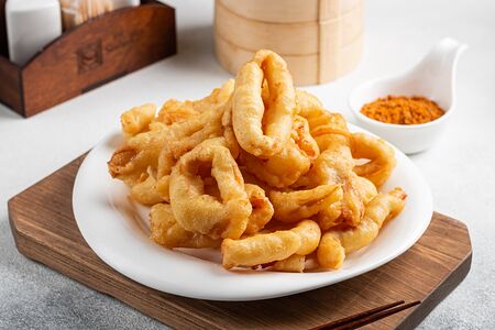 Кольца кальмара в кляре