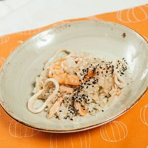 Рис с морепродуктами