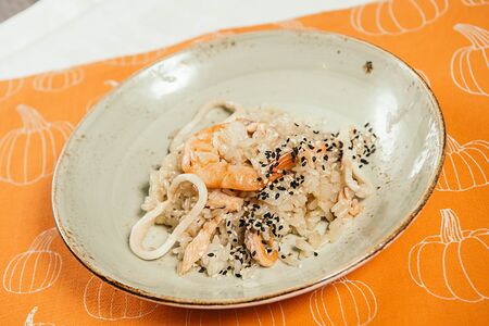 Рис с морепродуктами