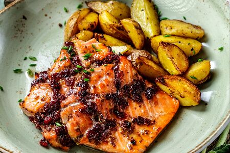 Стейк из лосося