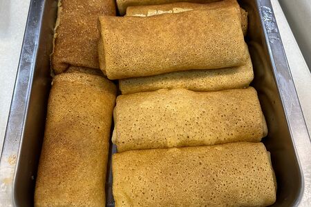 Блины с яблоками