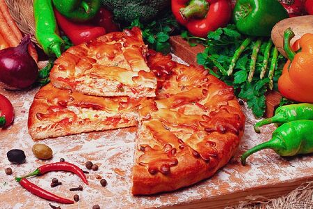 Пирог с семгой