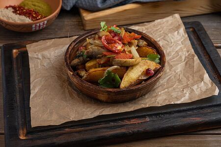 Оджахури с грибами