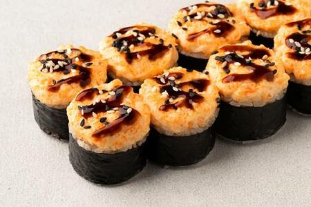 Запечённый с тигровой креветкой