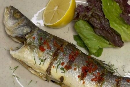 Сибас на гриле 