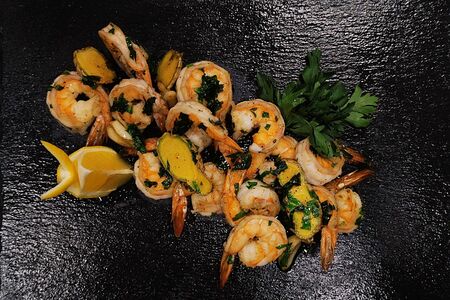 Креветки жареные