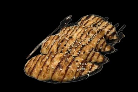 Запеченные мидии под чесночным соусом 