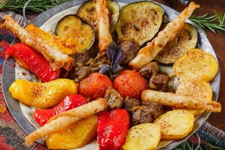 Садж-кебаб из курицы