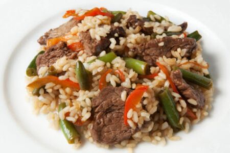 Тяхан с говядиной