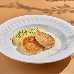 Котлеты из щуки с картофельным пюре