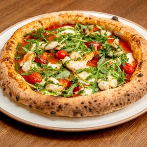 Пицца Креветки и Руккола