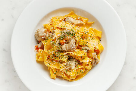 Тальятелле с рагу из кролика