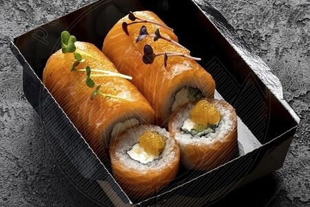 Филадельфия с икрой лосося