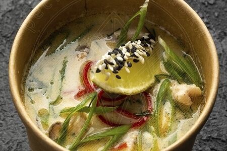 Сливочный Том Кха с креветкой