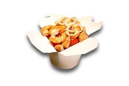 Вок с Морепродуктами лапша соба