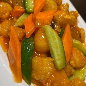 Минтай в кисло-сладком соусе