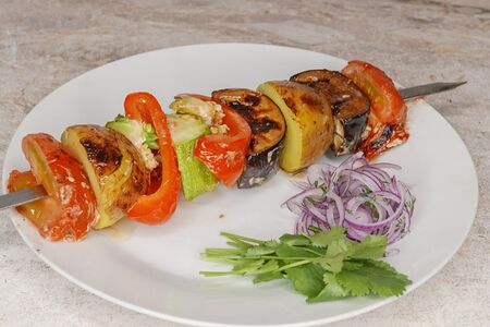 Овощи на мангале