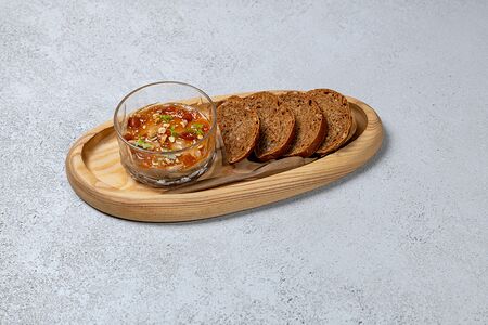 Паштет из печени цыпленка с джемом из кураги