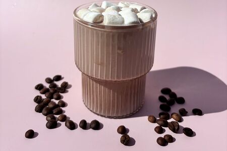 Карамельный капучино с маршмеллоу