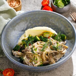 Бефстроганов из мраморной говядины