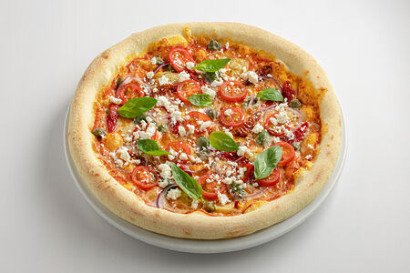 Пицца по-средиземноморски